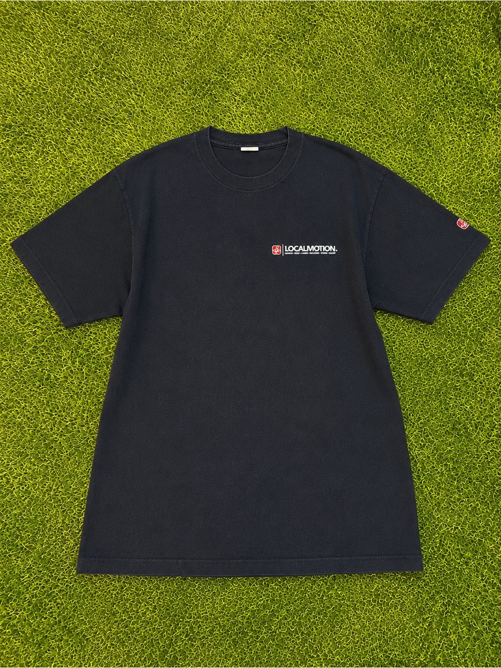 Local Motion Hawaii Navy Blue Surf Wave Graphic T-Shirt Large